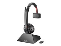 Poly Savi 8210-M Office - Savi 8200 series - headset - på örat - DECT / Bluetooth - trådlös - svart 8D3J8AA