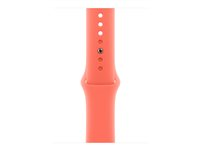 Apple - Band för smart klocka - 46mm - storlek S/M - orangeröd MDT54ZM/A