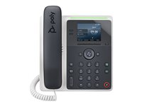 Poly Edge E100 - VoIP-telefon med nummerpresentation/samtal väntar - 3-riktad samtalsförmåg - SIP, SDP - midnattsblå, vit 82M86AA