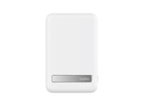 Belkin - Trådlös powerbank - magnetisk med Qi2 - 8000 mAh - 15 Watt - Fast Charge (USB-C) - på kabel: USB-C - vit BPD007BTWH