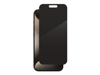 ZAGG InvisibleShield Glass Elite Privacy - Skärmskydd för mobiltelefon - glas - med sekretessfilter - 2-vägs - för Apple iPhone 15 Pro 200111794