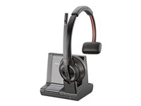 Poly Savi 8210-M - Savi 8200 series - headset - på örat - DECT / Bluetooth - trådlös - svart - Zoomcertifierad, Certifierad för Microsoft-teams 8D3F1AA