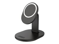 OtterBox - Trådlöst laddställ - 15 Watt - strålande natt, svart - för Apple iPhone 12, 12 mini, 12 Pro, 12 Pro Max, 13, 13 mini, 13 Pro, 13 Pro Max 78-80597