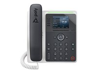 Poly Edge E220 - VoIP-telefon med nummerpresentation/samtal väntar - 3-riktad samtalsförmåg - SIP, SDP - flerlinjesfunktion - 16 rader - midnattsblå, vit 82M87AA