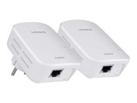 Linksys PowerLine PLEK500 - PowerLine adaptersats - GigE, HomePlug AV (HPAV) 2.0 (paket om 2) PLEK500-EU