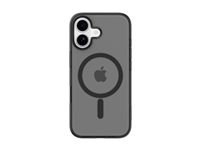 Belkin SheerForce Grip Series - Baksidesskydd för mobiltelefon - MagSafe-kompatibilitet - tillverkas av återvunna material - svart - för Apple iPhone 17 MSA034HQBK