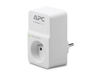 APC SurgeArrest Essential - Överspänningsskydd - AC 230 V - utgångskontakter: 1 - Frankrike - vit PM1W-FR