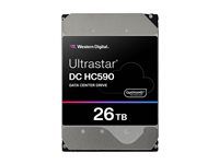 WD Ultrastar DC HC590 0F65672 - Hårddisk - datacenter - krypterat - 26 TB - inbyggd - 3.5" - SATA 6Gb/s - 7200 rpm - buffert: 512 MB - TCG Encryption 0F65672