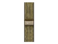 Apple Nike - Slinga för smart klocka - 40mm - 130 - 190 mm - grön/grå MC1H4ZM/A