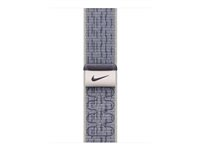 Apple Nike - Slinga för smart klocka - 42mm - 130 - 190 mm - blå/grå MXTX3ZM/A