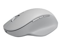 Microsoft Surface Precision Mouse - Mus - ergonomisk - högerhänt - optisk - 6 knappar - trådlös, kabelansluten - USB, Bluetooth 4.2 LE - grå - kommersiell FUH-00003