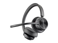 HP Poly Voyager 4320-M - Voyager 4300 UC series - headset - på örat - Bluetooth - trådlös, kabelansluten - USB-C - svart - Certifierad för Microsoft-teams, Zoomcertifierad 77Z32AA