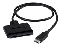 StarTech.com USB 3.1 (10 Gbps) Adapterkabel för 2,5" SATA-enheter - med USB-C - Kontrollerkort - 2.5", 3.5" - SATA 6Gb/s - USB 3.1 (Gen 2) - svart USB31CSAT3CB