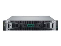 HPE Modular Smart Array 2070 10/25GbE iSCSI SFF Storage - Halvledarenhet/hårddisk-array - 46 TB - 24 fack (SAS-3) - SSD 3.84 TB x 12 - iSCSI (10 GbE), iSCSI (25 GbE) (extern) - kan monteras i rack - 2U - med 4 x 25Gb iSCSI XCVR-transceiver P84179-B25
