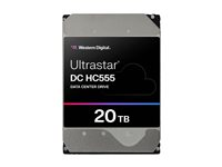 WD Ultrastar DC HC555 - Hårddisk - datacenter - 20 TB - inbyggd - 3.5" - SATA 6Gb/s - 7200 rpm - buffert: 512 MB 0B48724