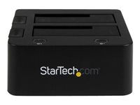 StarTech.com Dual-Bay USB 3.0 to SATA and IDE Hard Drive Docking Station, USB Hard Drive Dock, External 2.53.5 SATA III and IDE (40 pin) SSDHDD Docking Station, Hot-Swap Hard Drive Bays - Top-Loading - Kontrollerkort - 2.5", 3.5" - ATA / SATA 6Gb/s - USB 3.0 - svart - för P/N: SVA12M5NA UNIDOCKU33