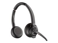 HP Poly Savi 8220-M Office - Savi 8200 series - headset - på örat - DECT / Bluetooth - trådlös - aktiv brusradering - svart - Certifierad för Microsoft-teams, Google Meet-certifierad, Works With Chromebook Certified 8D3H8AA