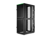 APC NetShelter SX Gen 2 - Rack skåp - 1991 H x 750 B x 1070 D mm, med sidor - golvstående - svart - 42U - 19" - TAA-kompatibel AR3150B2