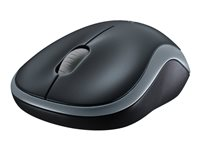 Logitech M185 - Mus - optisk - trådlös - 2.4 GHz - trådlös USB-mottagare - grå 910-002238