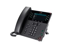 HP Poly VVX 450 - VoIP-telefon - 3-riktad samtalsförmåg - SRTP, SIP, SDP - 12 linjer - svart 8B1L7AA
