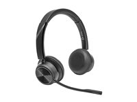 Poly Savi 7420 OFFICE - Savi 7400 series - headset - på örat - DECT / Bluetooth - trådlös - svart 8L560AA