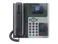 Poly Edge E450 - VoIP-telefon med nummerpresentation/samtal väntar - 3-riktad samtalsförmåg - SIP, SDP - midnattsblå, vit 82M90AA