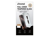 Insmat - Skärmskydd för mobiltelefon - lätt och anti-damm, super full täckning - glas - ramfärg svart - för Apple iPhone 17 Pro 861-1677