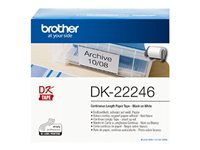 Brother DK-22246 - Papper - svart på vitt - Rulle (10,3 cm x 30,48 m) 1 rulle (rullar) löpande etiketter - för Brother QL-1050, QL-1060N, QL-1100 DK22246