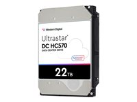 WD Ultrastar DC HC570 - Hårddisk - 22 TB - inbyggd - 3.5" - SAS 12Gb/s - 7200 rpm - buffert: 512 MB 0F48052