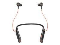 Poly Voyager 6200 - Headset - öronknopp - montering över örat - Bluetooth - trådlös, kabelansluten - aktiv brusradering - USB-A - svart - Certifierad för Microsoft-teams 7D7G5AA