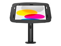 Compulocks iPad 10th-11th (A16) Gen Space Enclosure Tilting Stand 8" Black - Monteringssats (hölje, stångställ) - för surfplatta - kiosk - låsbar - höggradig aluminium - svart - skärmstorlek: 10.9" - monterbar på ytor - för Apple 10.9-inch iPad (10:e generation) TCDP01209IPDSB