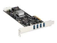 StarTech.com PCI Express (PCIe) SuperSpeed USB 3.0-kortadapter med 4 portar och 4 dedicerade kanaler på 5 Gbps – UASP – SATA/LP4-ström - USB-adapter - PCIe x4 - USB 3.0 x 4 - för P/N: BNDTB10GI, BNDTB210GSFP, BNDTB310GNDP, BNDTB410GSFP, BNDTB4M2E1, BNDTBUSB3142 PEXUSB3S44V
