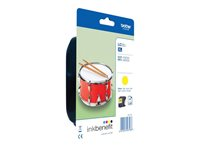 Brother LCLC22UY - XL - gul - original - bläckpatron - för Brother DCP-J785DW, MFC-J985DW; INKvestment Work Smart MFC-J985DW, MFC-J985DW XL LC22UYBP