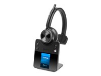 Poly Savi 7410 OFFICE - Savi 7400 series - headset - på örat - DECT / Bluetooth - trådlös - svart 8L589AA