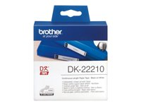Brother DK-22210 - Svart på vitt - Rulle (2,9 cm x 30,5 m) etiketter - för Brother QL-1050, QL-500, QL-550, QL-560, QL-570, QL-650, QL-710, QL-720, QL-820 DK22210