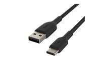 Belkin BoostCharge - USB-kabel - USB-C (hane) till USB (hane) - 1 m - svart CAB002BT1MBK