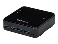 StarTech.com 4x4 USB 3.0 delnings-switch för kringutrustning - Hubb - 8 x SuperSpeed USB 3.0 - skrivbordsmodell HBS304A24A
