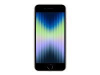 Apple iPhone SE (3rd generation) - 5G smartphone - dual-SIM / Internminne 64 GB - LCD-skärm - 4.7" - 1334 x 750 pixlar - rear camera 12 MP - front camera 7 MP - starlight MMXG3QN/A