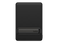 Belkin BoostCharge - Power bank - slim, with Qi2 - 10000 mAh - 30 watt - Fast Charge - 2 utdatakontakter (USB-C) - på kabel: USB-C - svart BPD016HQBK