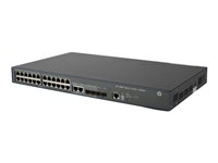 HPE 3600-24 v2 SI Switch - Switch - L4 - Administrerad - 24 x 10/100 + 4 x Gigabit SFP + 2 x delad 10/100/1000 - rackmonterbar JG304A