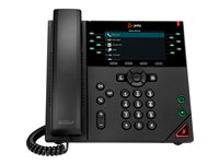 Poly VVX 450 - VoIP-telefon - 3-riktad samtalsförmåg - SRTP, SIP, SDP - 12 linjer - svart 8B1L7AA