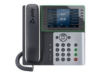 Poly Edge E550 - VoIP-telefon med nummerpresentation/samtal väntar - 3-riktad samtalsförmåg - SIP, SDP - midnattsblå, vit 82M91AA