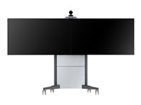 SMS Presence - Vagn - för 2 LCD/plasmapaneler - aluminium, antracitgrå - skärmstorlek: 46"-65" PR031100-P0