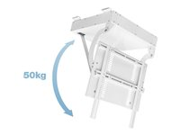 Multibrackets M Motorized Ceiling Mount Pro - Monteringssats (takmontering) - för LCD-TV - kallvalsat stål - vit - skärmstorlek: 32"-75" 7350105212048