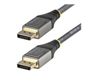 StarTech 2 m VESA-certifierad DisplayPort 1.4-kabel - 8K 60 Hz HDR10 - Ultra HD 4K 120 Hz-video - DP 1.4-kabel/-sladd - För skärmar/displayer - DisplayPort till DisplayPort-kabel - M/M - DisplayPort-kabel - DisplayPort (hane) till DisplayPort (hane) - DisplayPort 1.4 - 2 m - formpressad, passiv, 8K60 Hz (7680 x 4320) stöd, 4K120 Hz (3840 x 2160) stöd - grå, svart DP14VMM2M