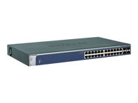 NETGEAR ProSafe GSM7224v2 - switch - 24 portar - Administrerad - skrivbordsmodell + NETGEAR ProSafe AGM731F - SFP-sändar/mottagarmodul (mini-GBIC) GSM7224-200EUS+AGM731F