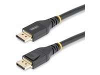 StarTech.com 33ft (10m) VESA-Certified Active DisplayPort 1.4 Cable, DP8K w/HBR3/HDR10/MST/DSC 1.2/HDCP 2.2, 8K 60Hz, 4K 120Hz Video - Active DP 1.4 Cable M/M (DP14A-10M-DP-CABLE) - DisplayPort-kabel - DisplayPort (hane) till DisplayPort (hane) - DisplayPort 1.4 - 10 m - stöd för 4K, stöd för 8K, aktiv, aktiv kopparkabel - svart DP14A-10M-DP-CABLE