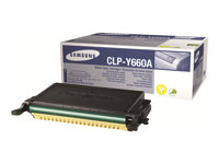 Samsung CLP-Y660A - Gul - original - tonerkassett - för CLP-610ND, 660ND; CLX-6200FX, 6200ND, 6210FX, 6240FX CLP-Y660A/ELS