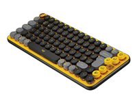 Logitech POP Keys - Tangentbord - trådlös - Bluetooth 5.1, Bluetooth LE - QWERTY - USA, internationellt - tangentbrytare: Brown Tactile - blast 920-010735