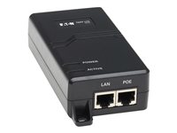 Eaton Tripp Lite Series Gigabit PoE+ Midspan Active Injector - IEEE 802.3at/802.3af, 30W, 1 Port, International Power Cords - Strömtillförsel - AC 100-240 V - 30 Watt - utgångskontakter: 1 - svart NPOE-30W-1G-INT